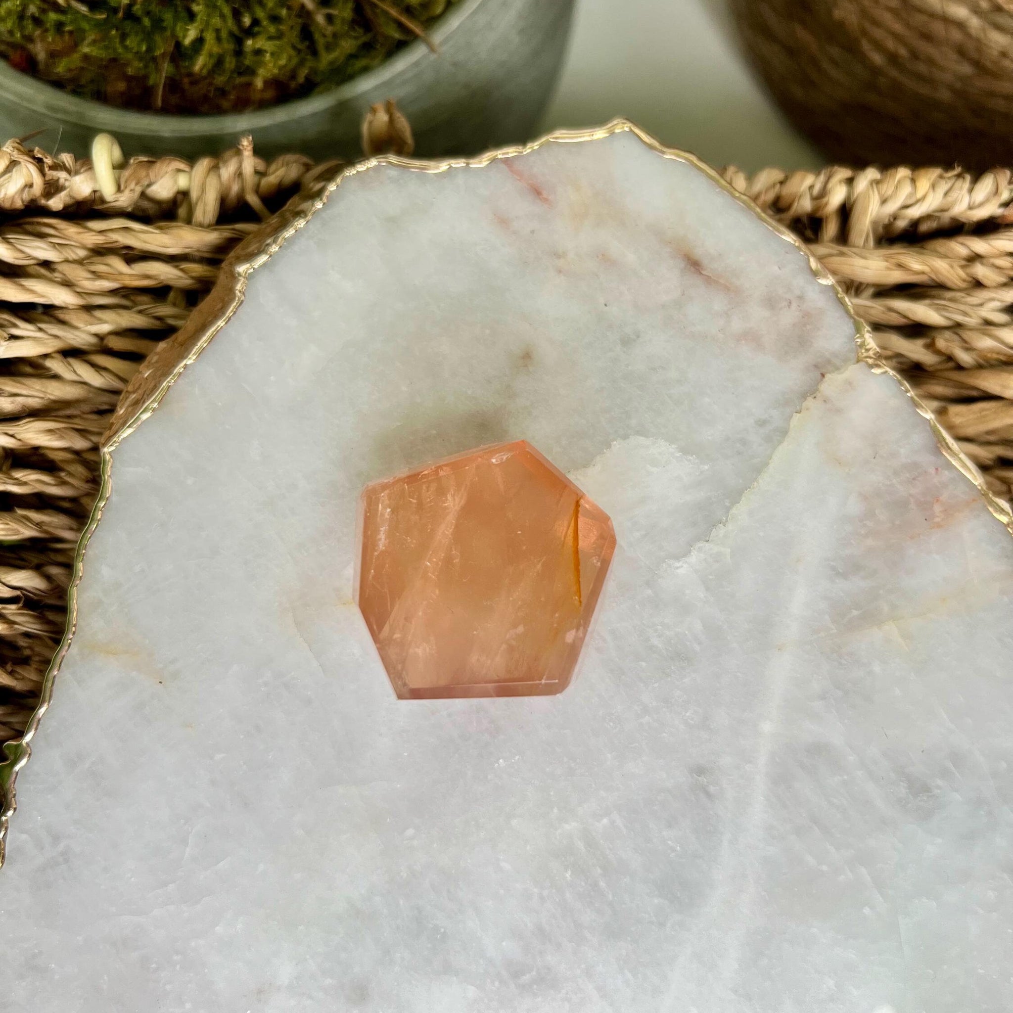 Grade AA Golden Healer Rose Quartz Freeform with Rainbow – Heart Healing, Universal Love, and Emotional Balance, GRC83, 36g