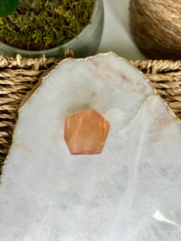 Grade AA Golden Healer Rose Quartz Freeform with Rainbow – Heart Healing, Universal Love, and Emotional Balance, GRC83, 36g