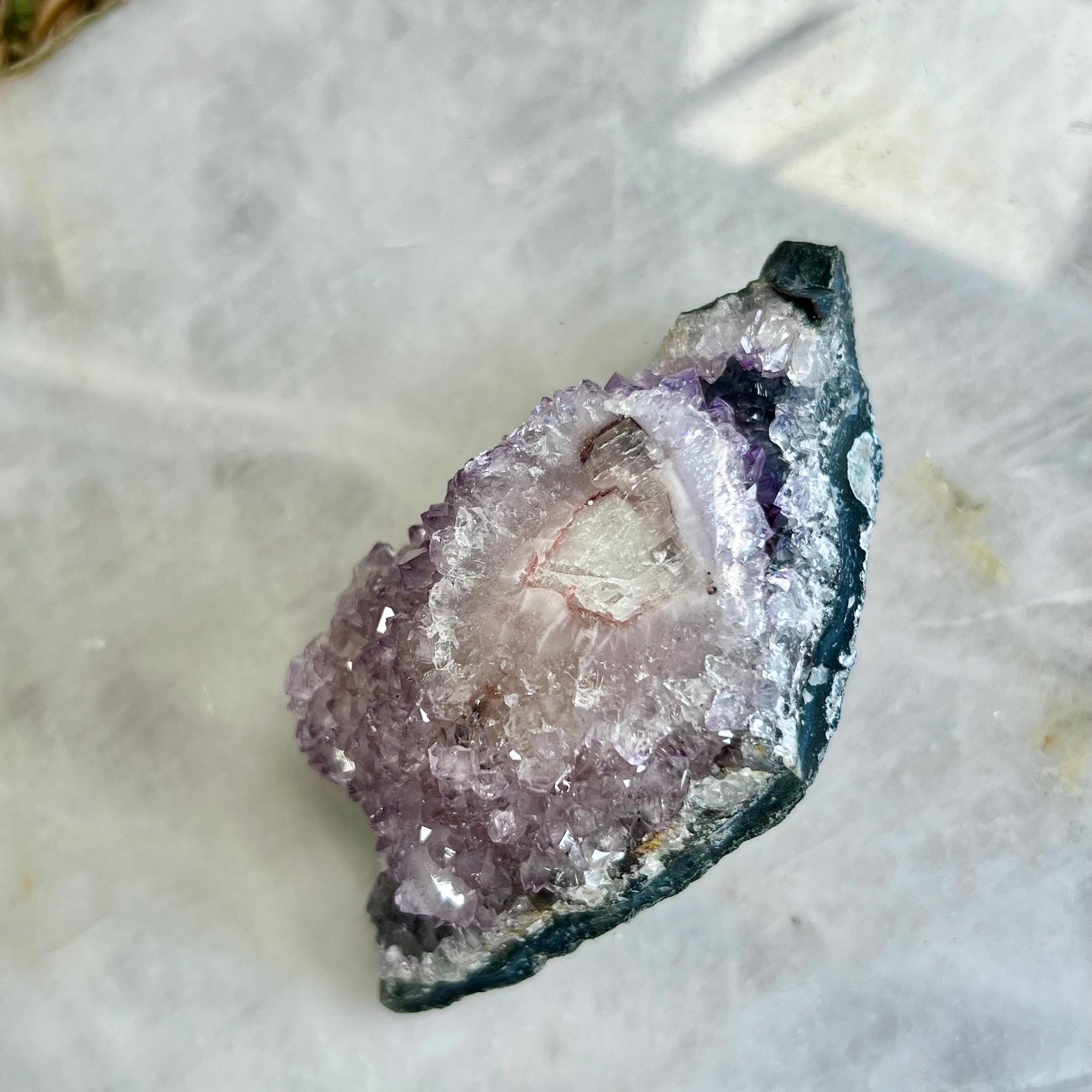 Natural Amethyst Flower Stalactite from Uruguay – Unique Formation, High-Energy Healing Crystal - US40, 164g
