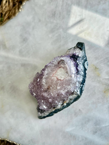 Natural Amethyst Flower Stalactite from Uruguay – Unique Formation, High-Energy Healing Crystal - US40, 164g