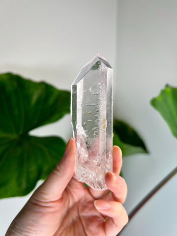 Grade AA Starbrary Quartz with Hematoid – Unique Glyphs, Record Keepers, from Tomás Gonzaga, Minas Gerais, Brazil RQG11, 130g