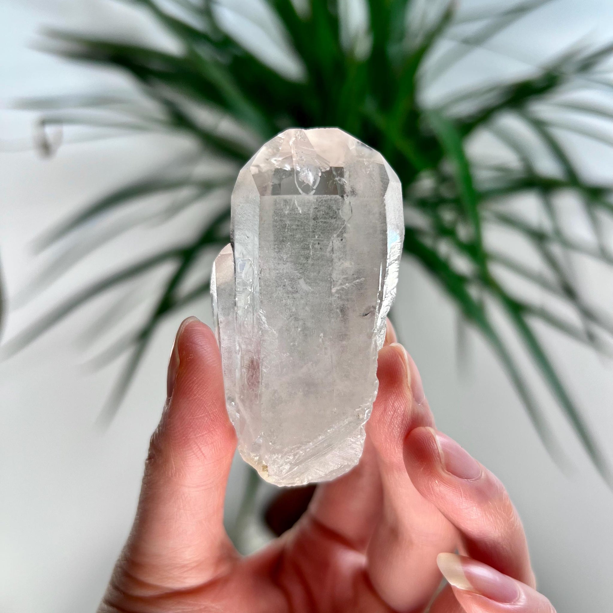 Grade AA Cathedral Lemurian Quartz Point with Rainbow and Triangle RECORD KEEPERS, Akashic Record Access - LCC32,78g