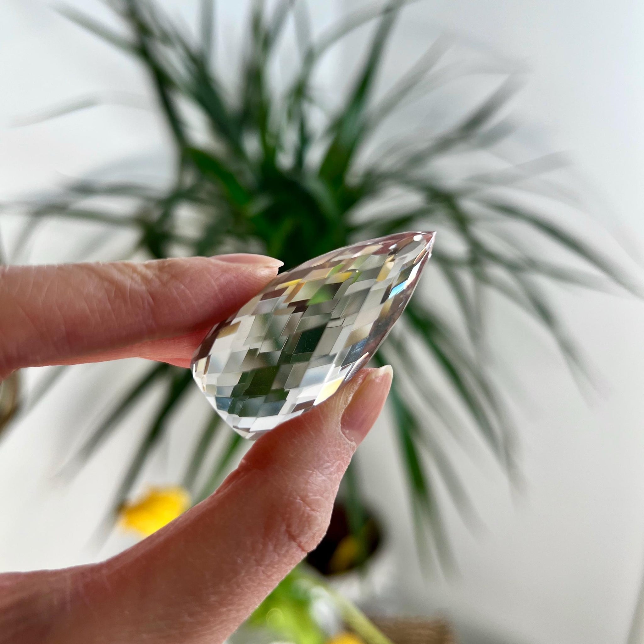 Top Grade Gem Faceted Lemurian Flame - Premium Quality, Healing, and Manifestation Crystal, DFH10, 28g