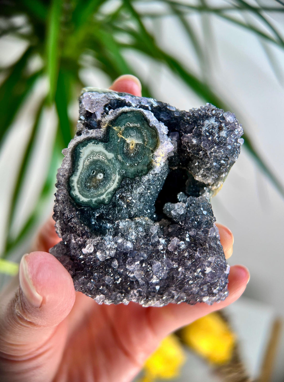 Grade A Natural Amethyst Stalactite from Uruguay – Unique Formation, High-Energy Healing Crystal - US48, 130g