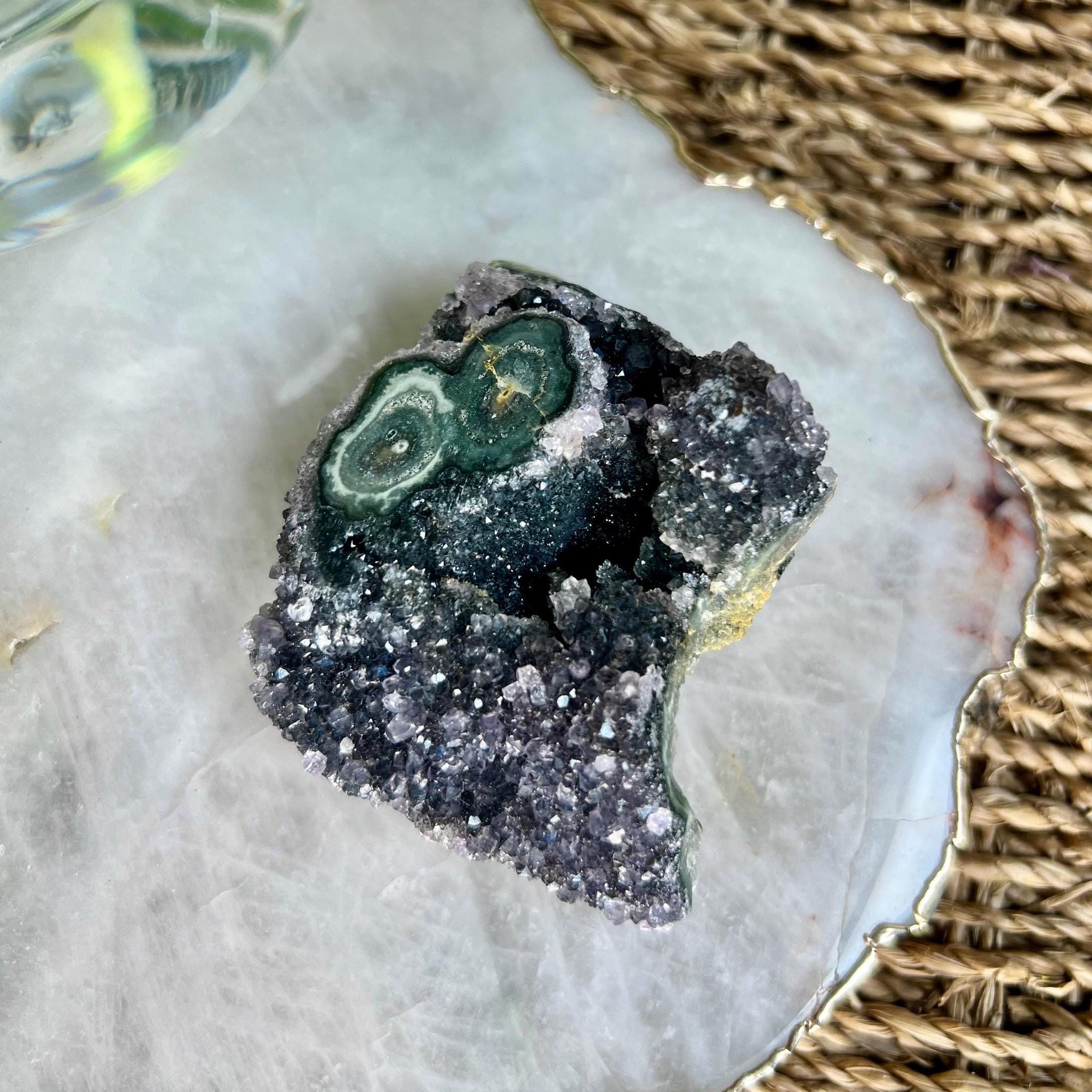 Grade A Natural Amethyst Stalactite from Uruguay – Unique Formation, High-Energy Healing Crystal - US48, 130g