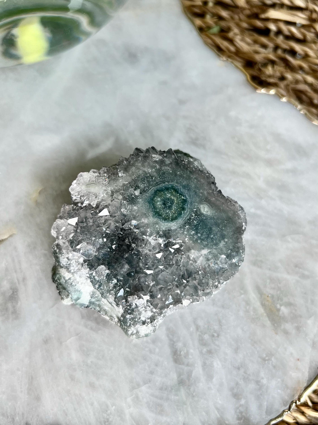 Grade A Natural Stalactite Druzy Crystal– Heart, Root, and Third Eye Chakra Healing, US54, 109g