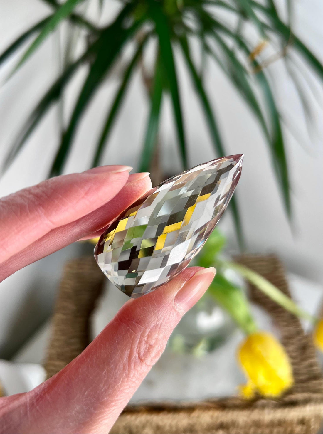 Top Grade Gem Faceted Lemurian Flame - Premium Quality, Healing, and Manifestation Crystal, DFH07, 38g