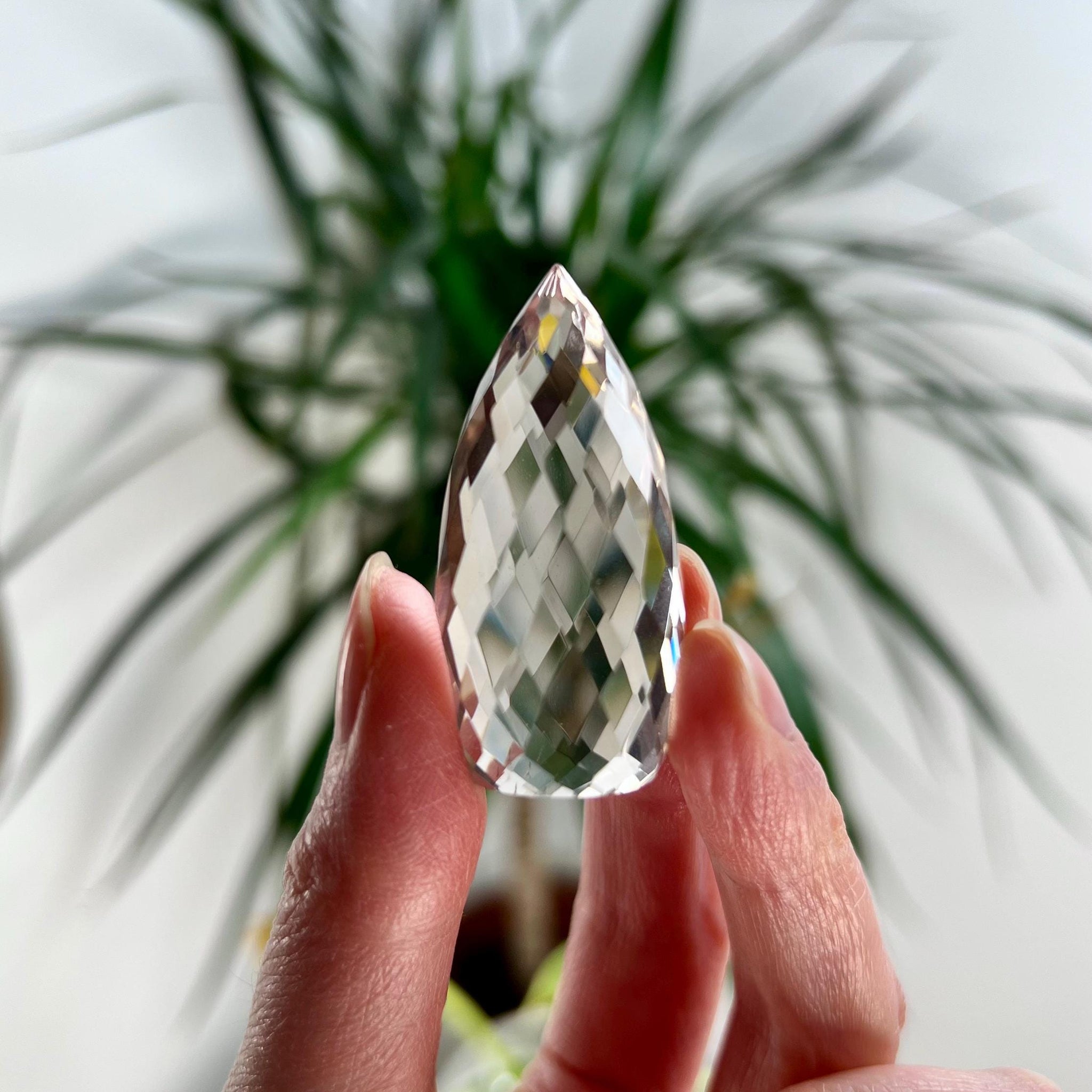 Top Grade Gem Faceted Lemurian Flame - Premium Quality, Healing, and Manifestation Crystal, DFH09, 27g