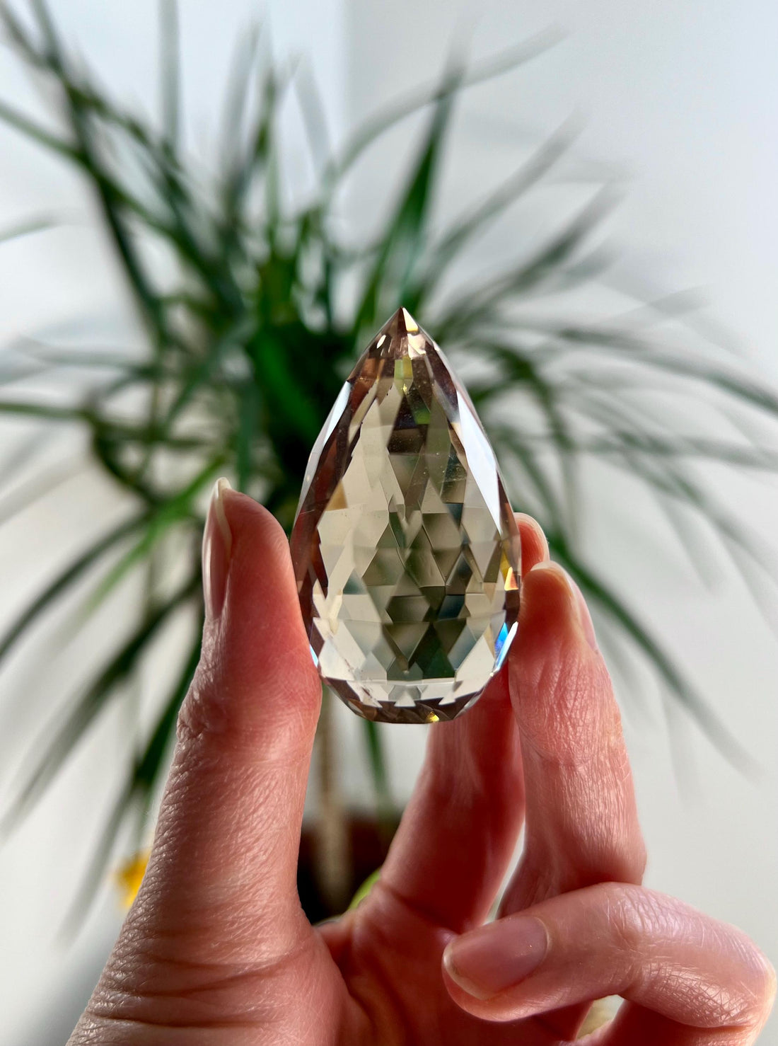 Top Grade Gem Faceted Smoky Lemurian Flame - Premium Quality, Healing, and Manifestation Crystal, DFH11, 45g