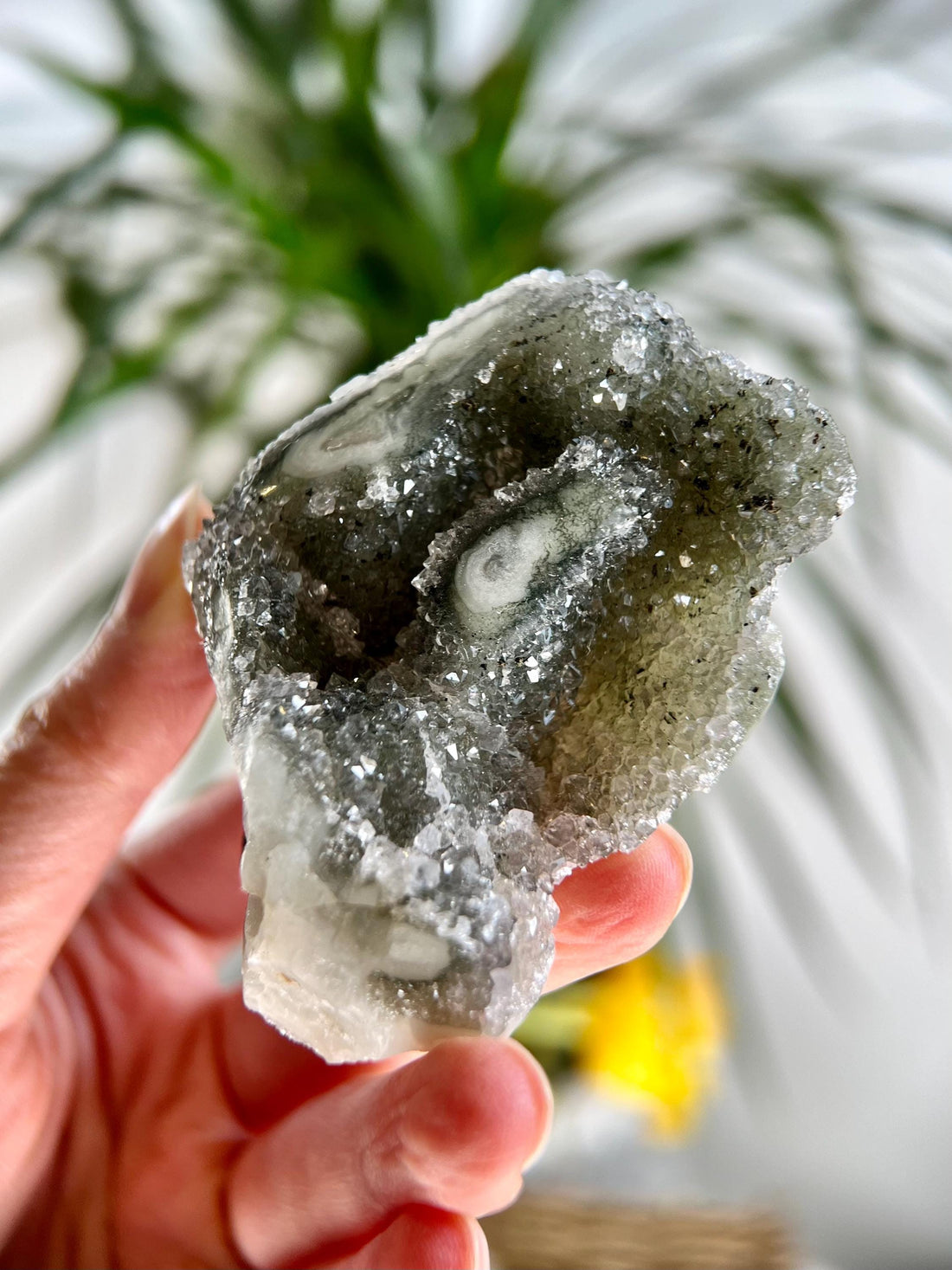 Grade A+ Natural Stalactite Druzy Crystal– Heart, Root, and Third Eye Chakra Healing, US52, 123g