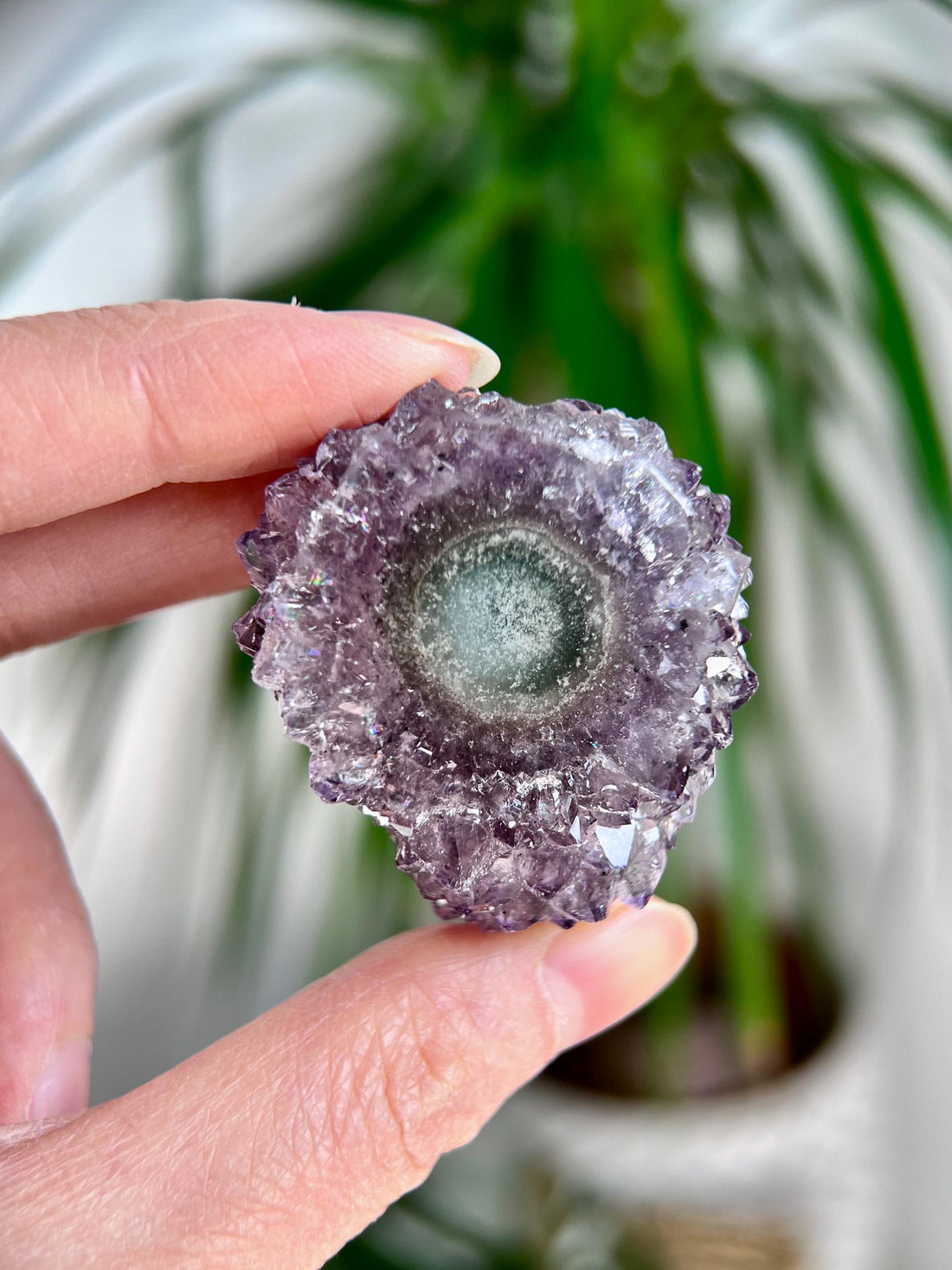 Grade AA Natural Amethyst Flower Stalactite from Uruguay – Unique Formation, High-Energy Healing Crystal - US95, 47g