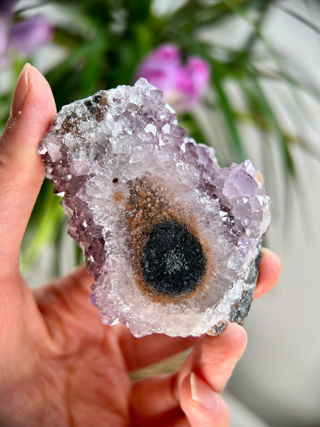 Grade A+ Natural Amethyst Flower Stalactite from Uruguay – Unique Formation, High-Energy Healing Crystal - US78, 153g