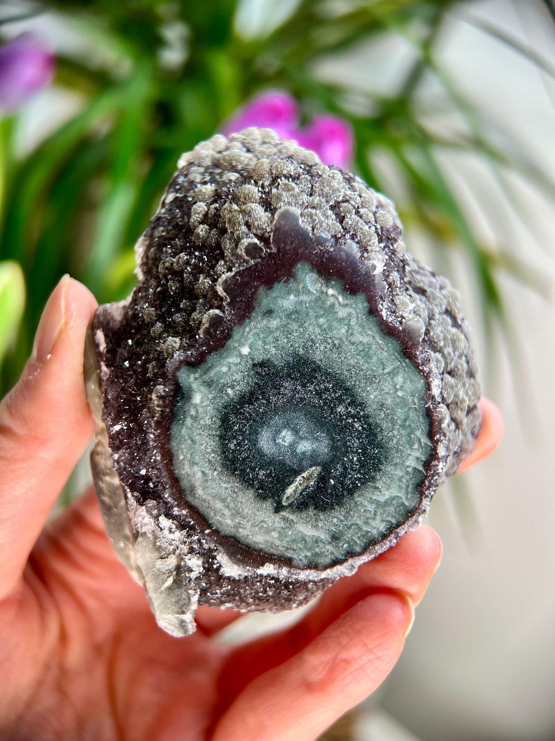 Grade AA Natural Jasper Stalactite Druzy Crystal– Heart, Root, and Third Eye Chakra Healing, US80, 171g