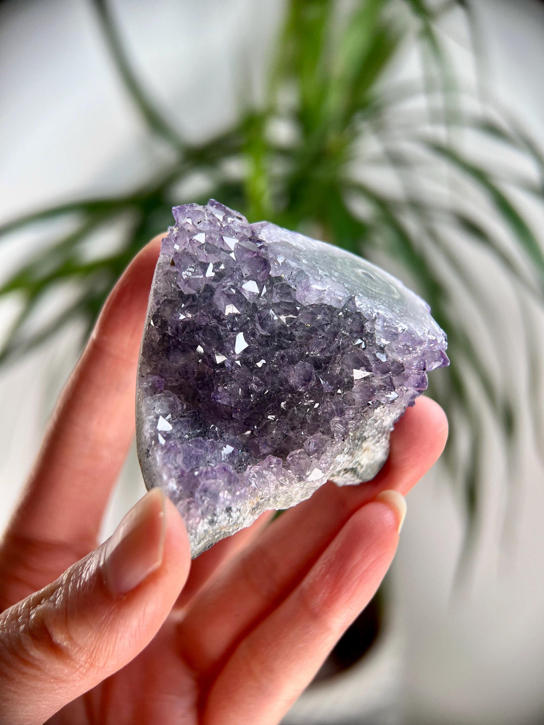 Grade A+ Natural Amethyst Flower Stalactite from Uruguay – Unique Formation, High-Energy Healing Crystal - US108, 94g