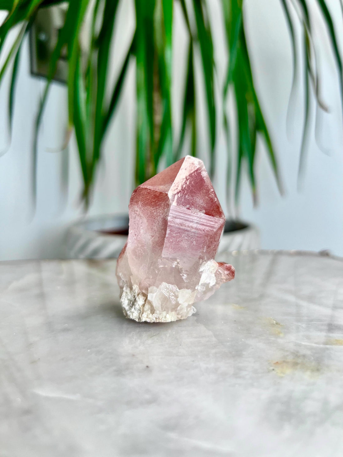 Grade AAA 100% Natural Pink Lemurian Quartz Point–Heart-Activating Love,Wisdom & Divine Connection,from Diamantina - PL10, 89g