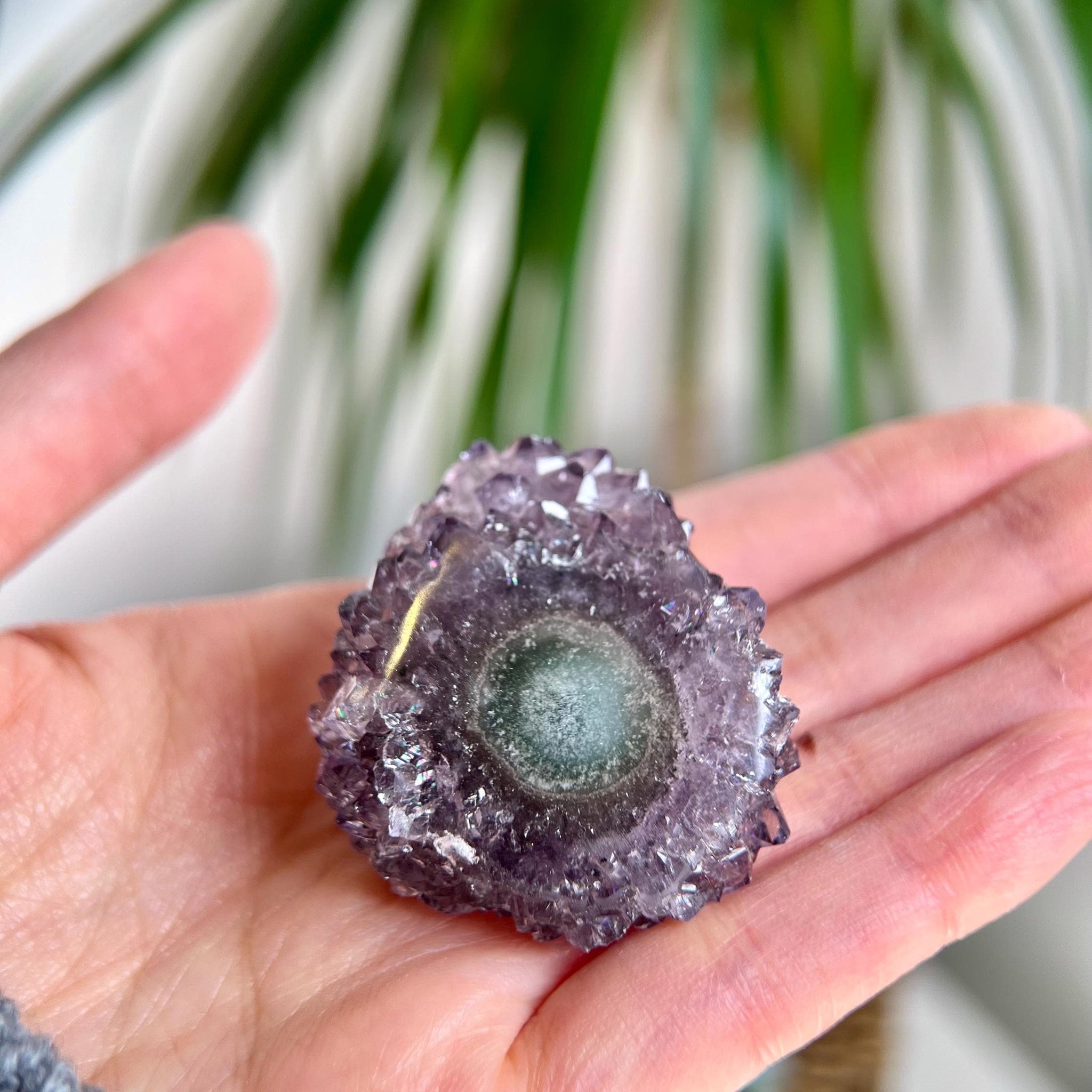 Grade AA Natural Amethyst Flower Stalactite from Uruguay – Unique Formation, High-Energy Healing Crystal - US95, 47g