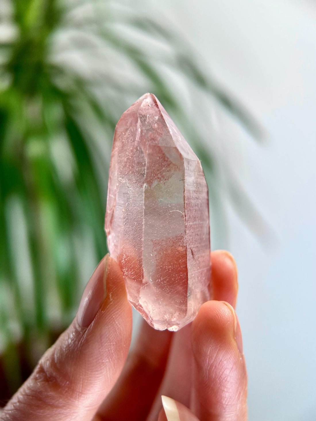 Grade AAA 100% Natural Pink Lemurian Quartz Point–Heart-Activating Love, Wisdom & Divine Connection,from Diamantina - PL14, 27g