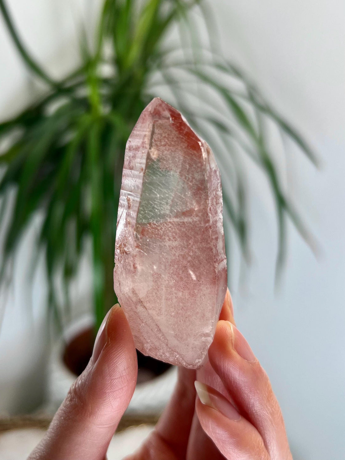 Grade AAA 100% Natural Pink Lemurian Quartz Point–Heart-Activating Love,Wisdom & Divine Connection,from Diamantina - PL17, 49g