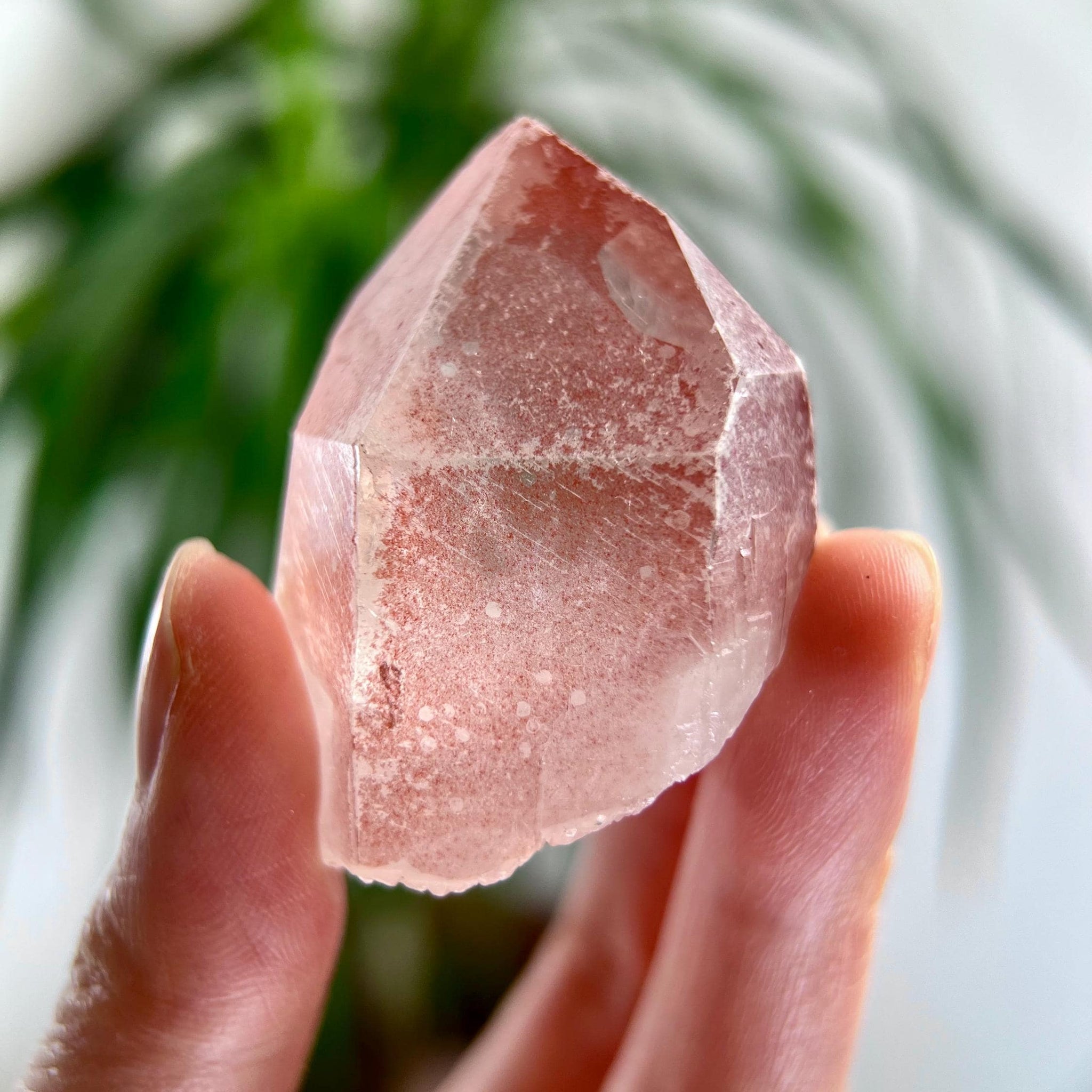 Grade AAA 100% Natural Pink Lemurian Quartz Point–Heart-Activating Love, Wisdom & Divine Connection,from Diamantina - PL18, 53g
