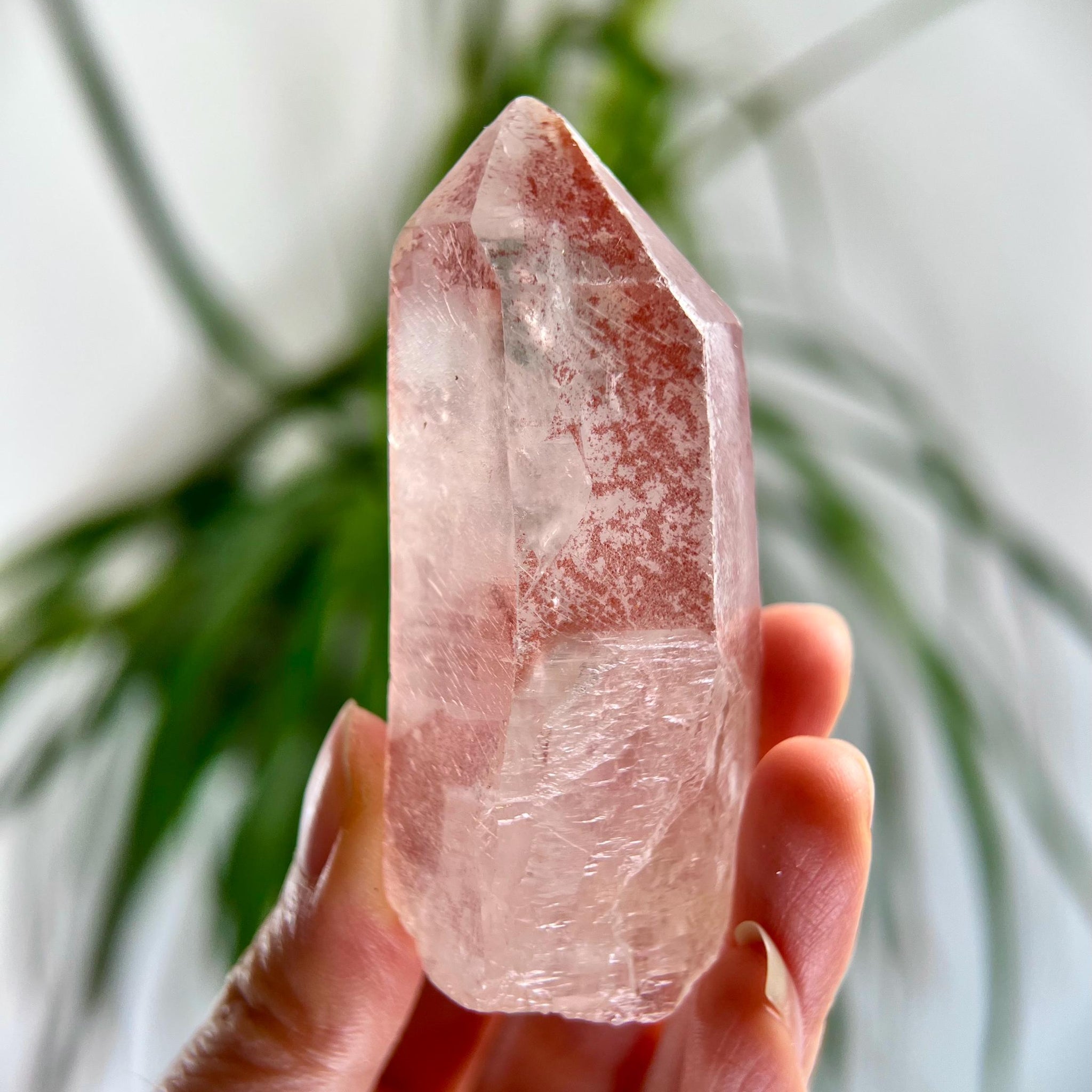 Grade AAA 100% Natural Pink Lemurian Quartz Point–Heart-Activating Love, Wisdom & Divine Connection,from Diamantina - PL19, 95g