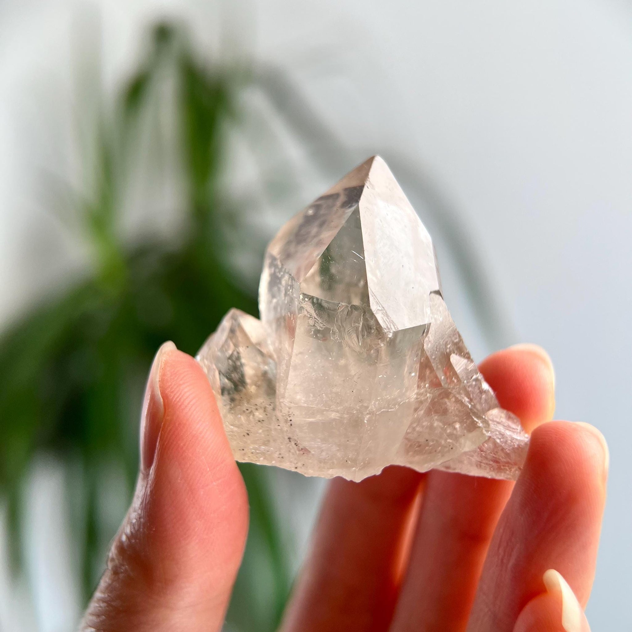 Grade AA+ Natural Etched Smoky Quartz Cluster from Bahia, Brazil SCC04, 34g