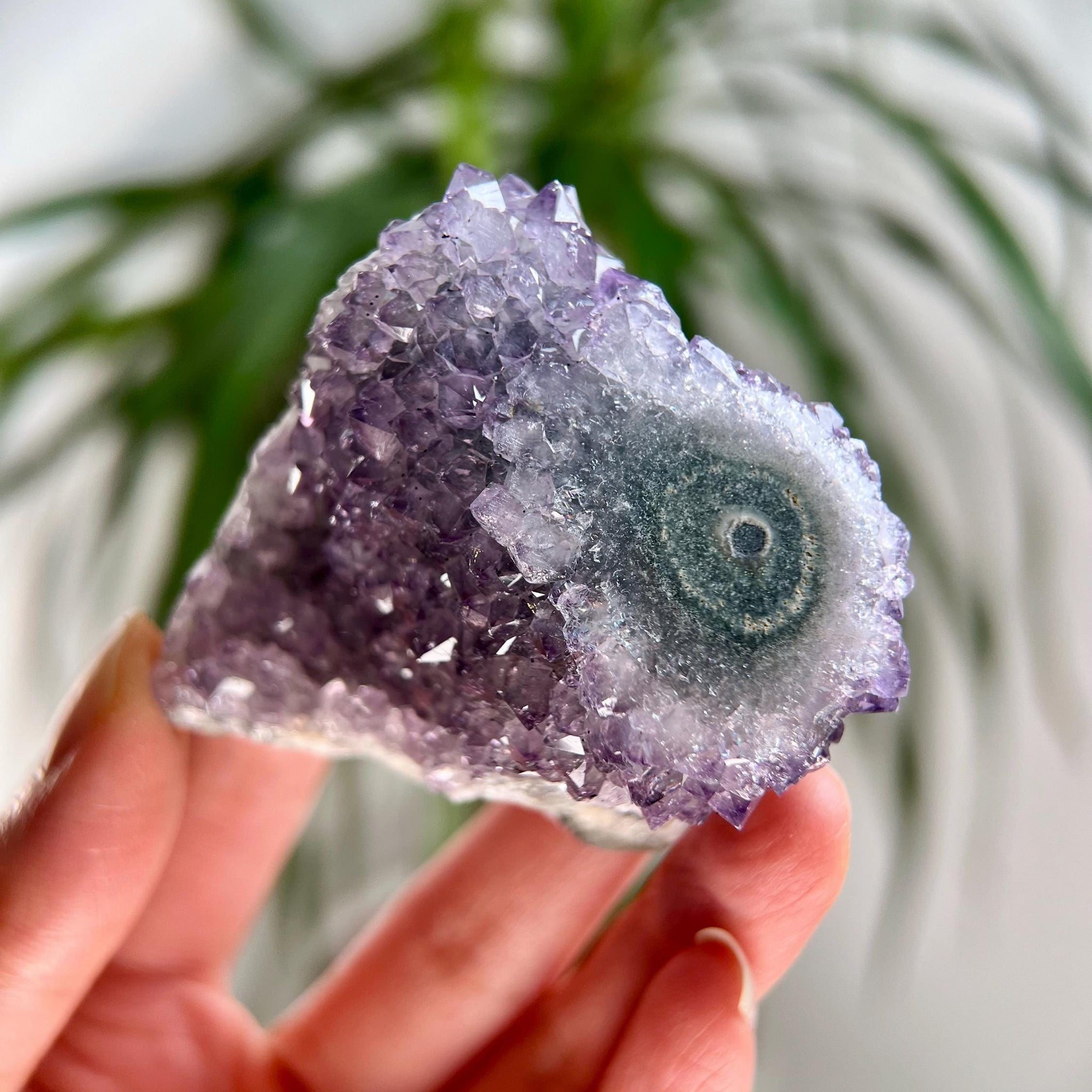 Grade A+ Natural Amethyst Flower Stalactite from Uruguay – Unique Formation, High-Energy Healing Crystal - US108, 94g
