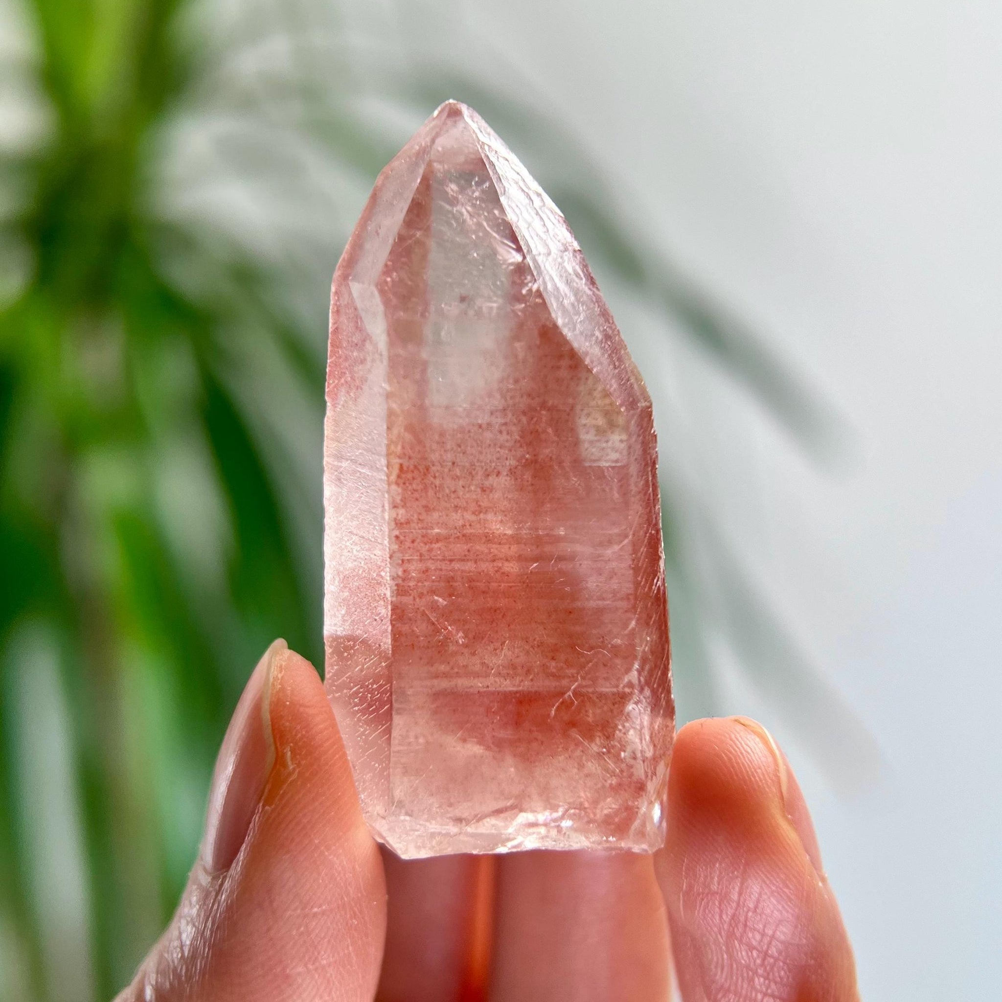 Grade AAA 100% Natural Pink Lemurian Quartz Point–Heart-Activating Love, Wisdom & Divine Connection,from Diamantina - PL14, 27g