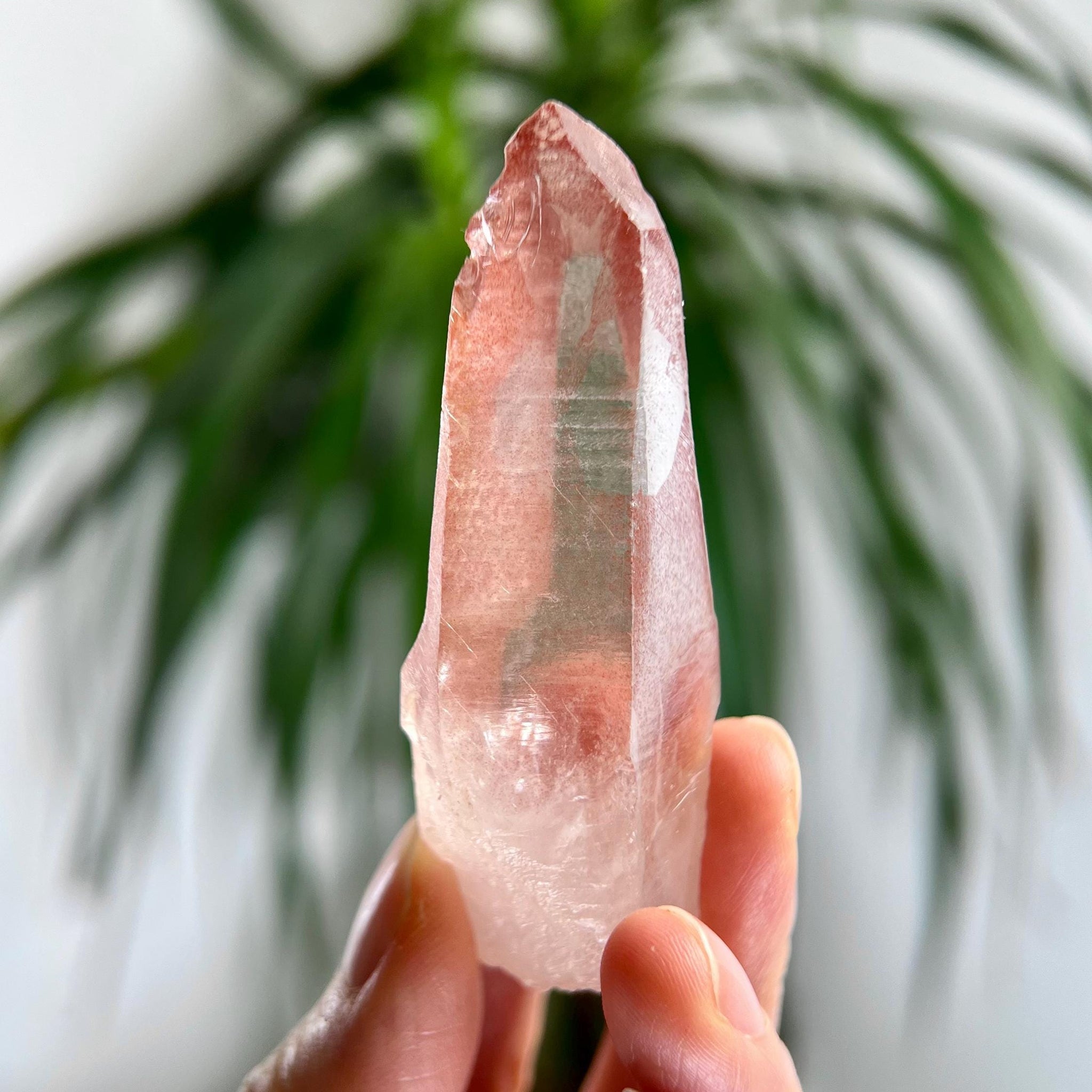 Grade AAA 100% Natural Pink Lemurian Quartz Point–Heart-Activating Love,Wisdom & Divine Connection,from Diamantina - PL15, 41g