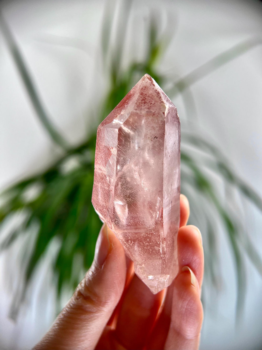 Grade AAA 100% Natural Pink Lemurian Quartz Point–Heart-Activating Love, Wisdom & Divine Connection,from Diamantina - PL19, 95g