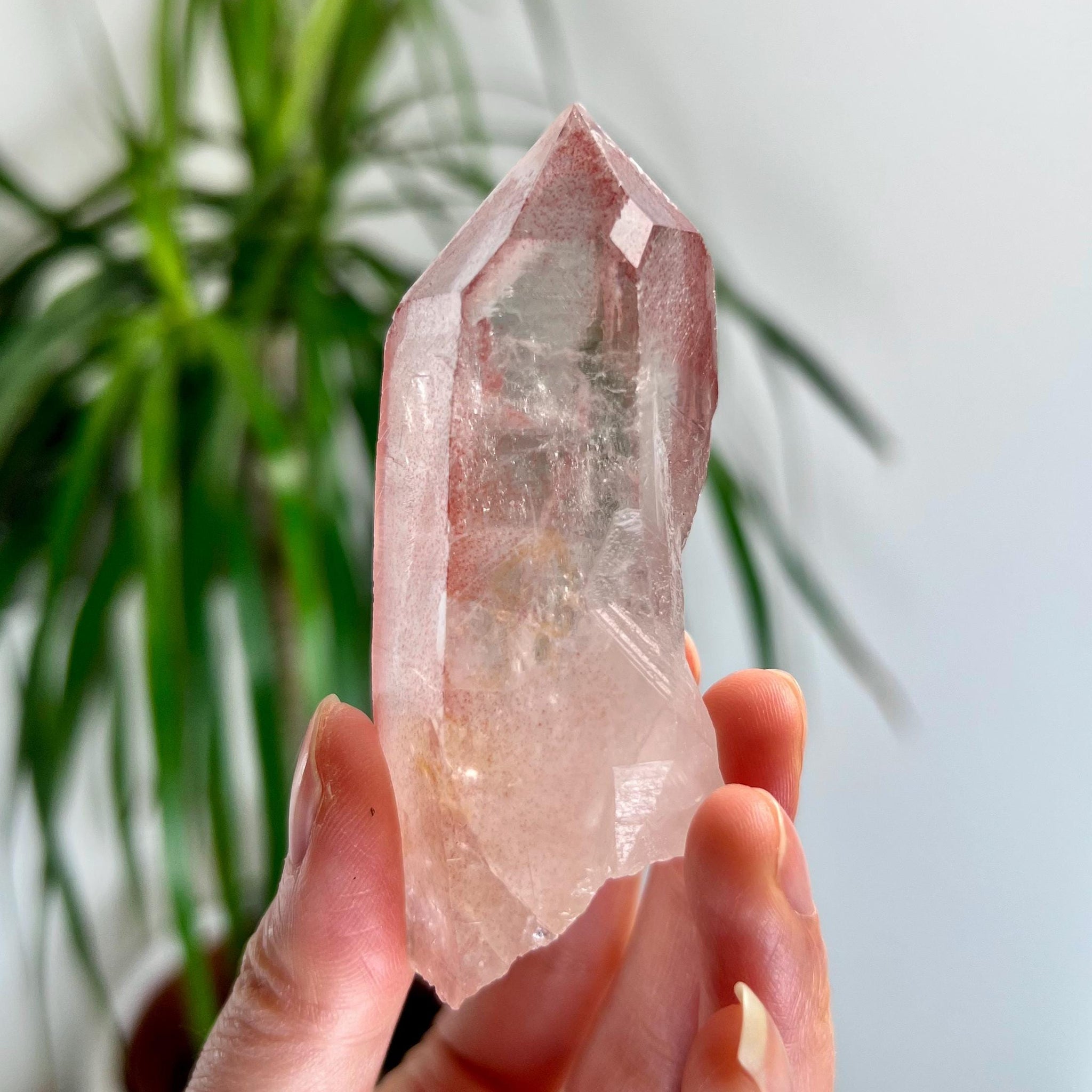 Grade AAA 100% Natural Pink Lemurian Quartz Point–Heart-Activating Love, Wisdom & Divine Connection,from Diamantina - PL20, 96g