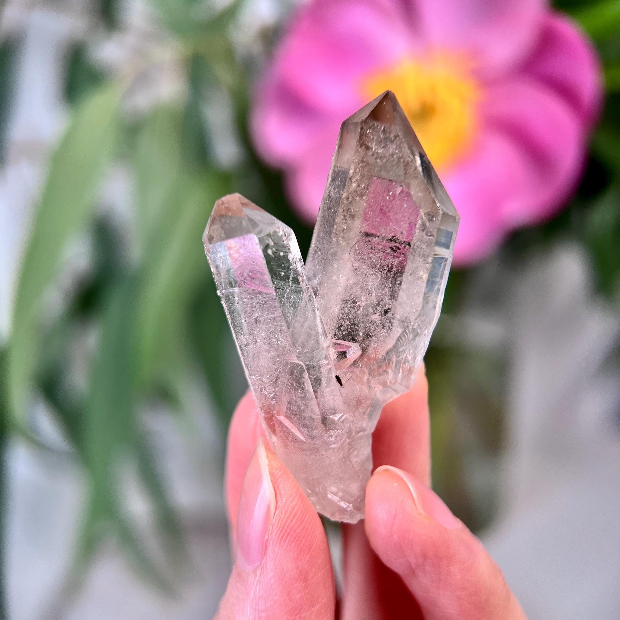 Grade AA+ Natural Etched Smoky Quartz Cluster from Bahia, Brazil SCC25, 25g