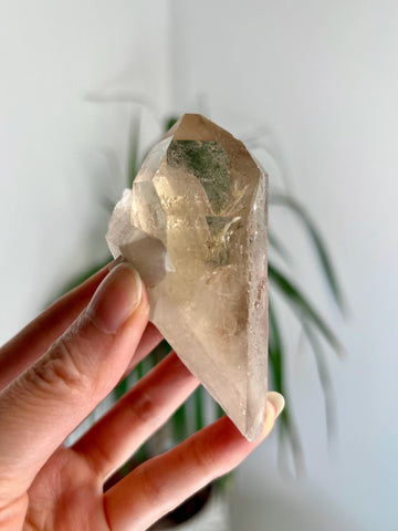 Grade AA+ Natural Etched Smoky Quartz Cluster from Bahia, Brazil SCC08, 111g