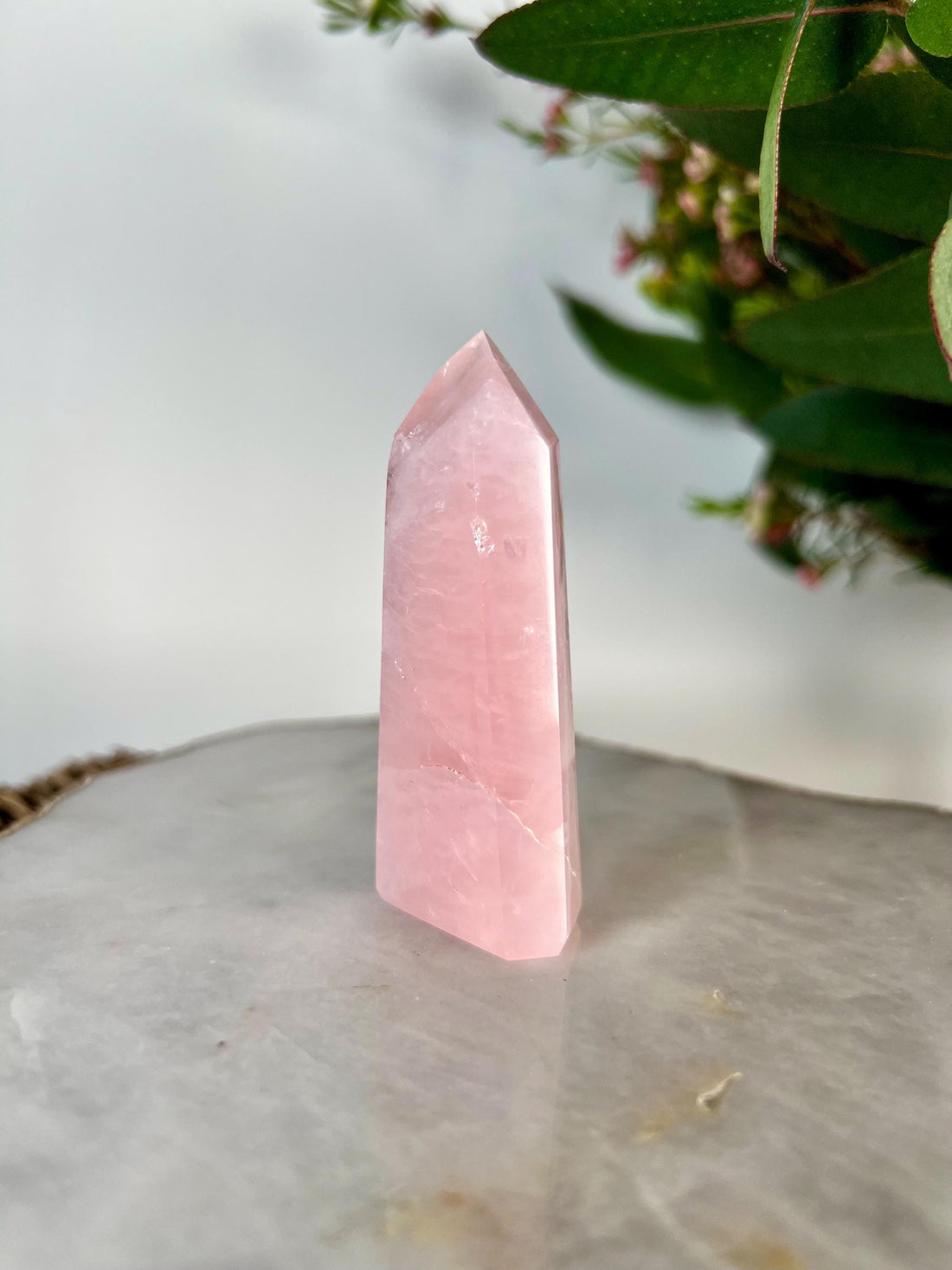 Grade AA Natural Rose Quartz Tower – Emotional Healing & Self-Love Crystal, from Bahia, Brazil RC11, 75g
