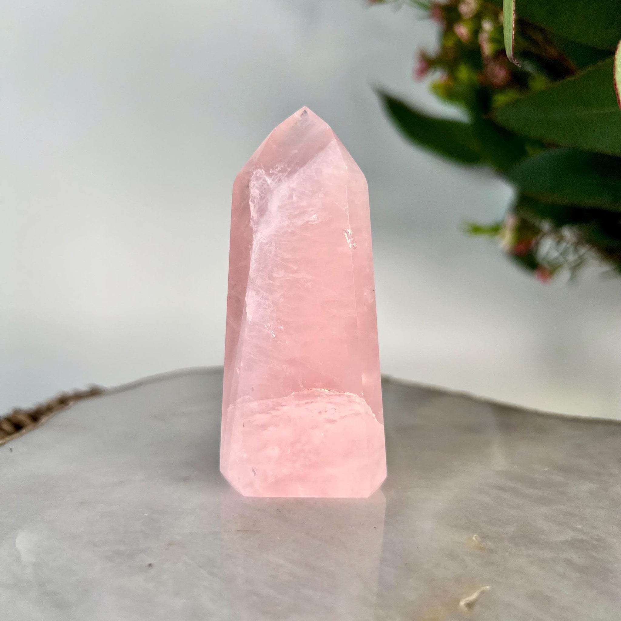 Grade AA Natural Rose Quartz Tower – Emotional Healing & Self-Love Crystal, from Bahia, Brazil RC11, 75g