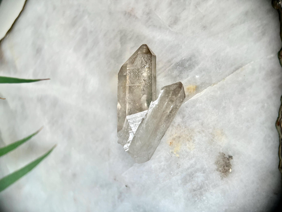 Grade AA+ Natural Etched Smoky Quartz Cluster from Bahia, Brazil SCC25, 25g