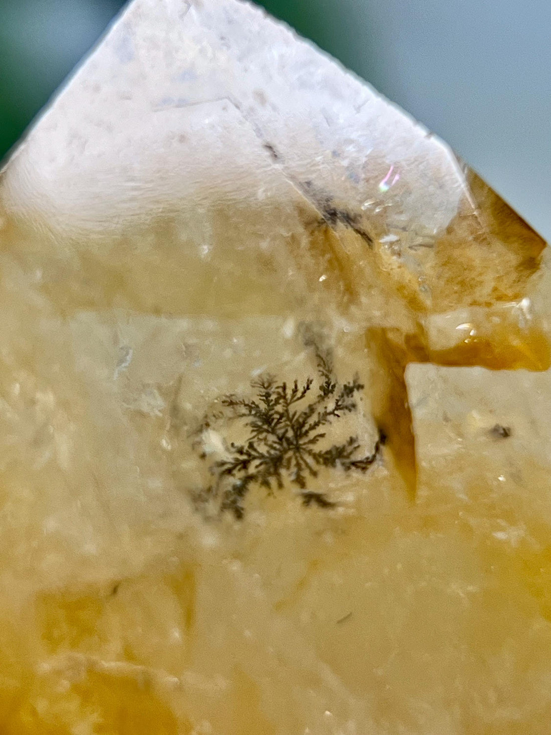 Grade AA+ Golden Healer Tower - Natural Hematoid Quartz for Ultimate Healing, Abundance, and High Energy Frequency GHC35, 175g