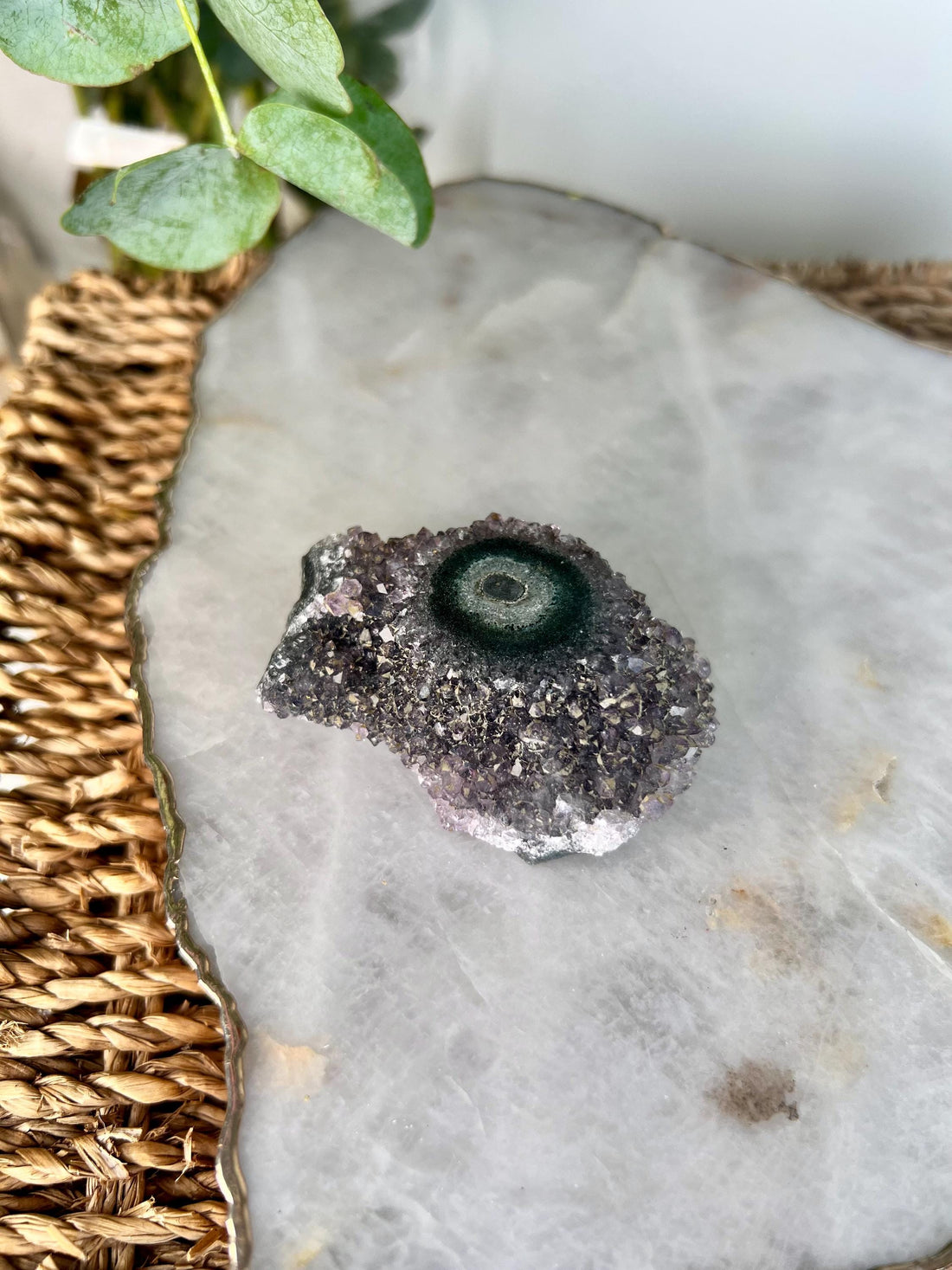 Grade A Natural Amethyst Flower Stalactite from Uruguay – Unique Formation, High-Energy Healing Crystal - US118, 67g
