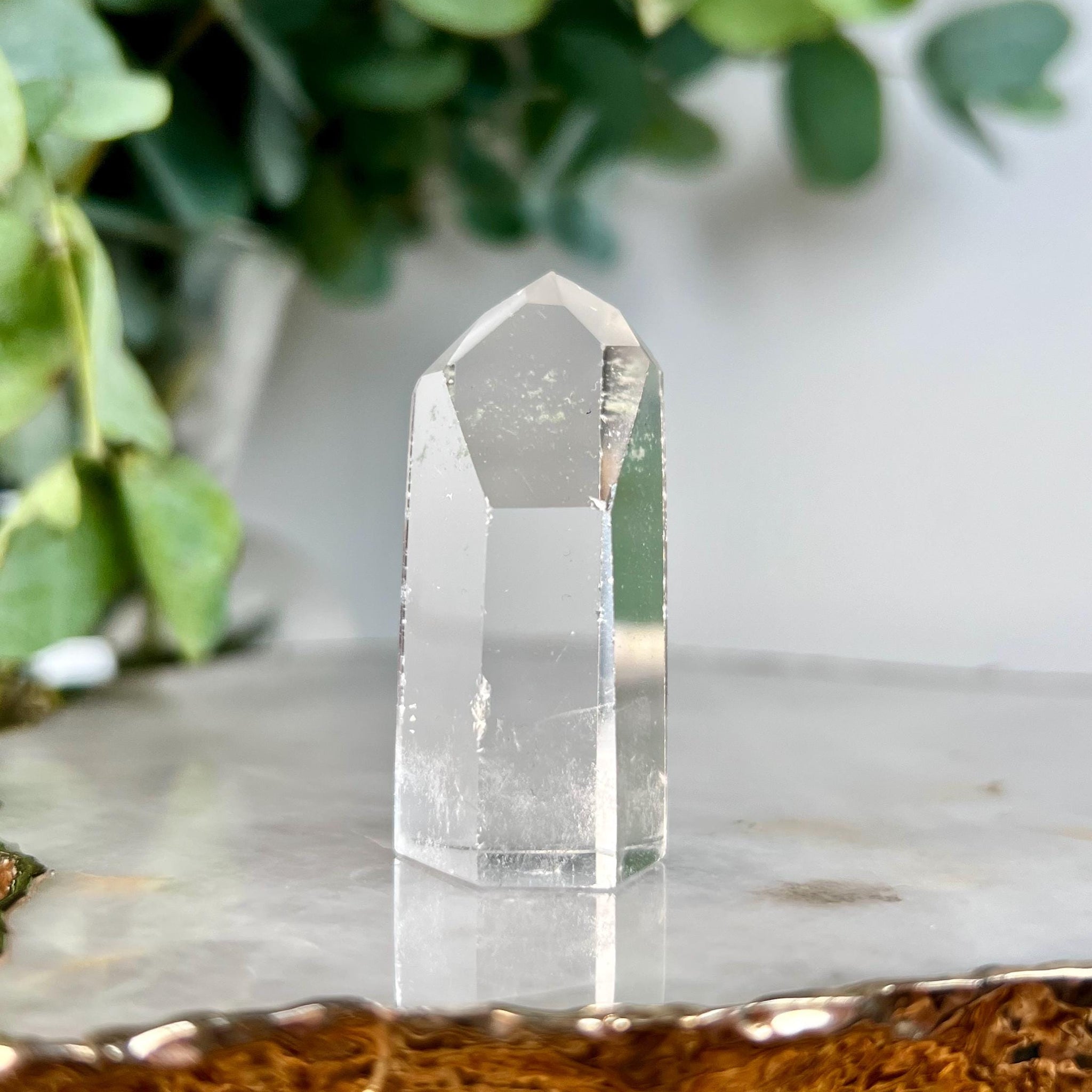 Grade AA+ Clear Quartz Tower with Chlorite from Brazil,Ethically Sourced for Flood Relief | Minor Polish Imperfections 09-32g