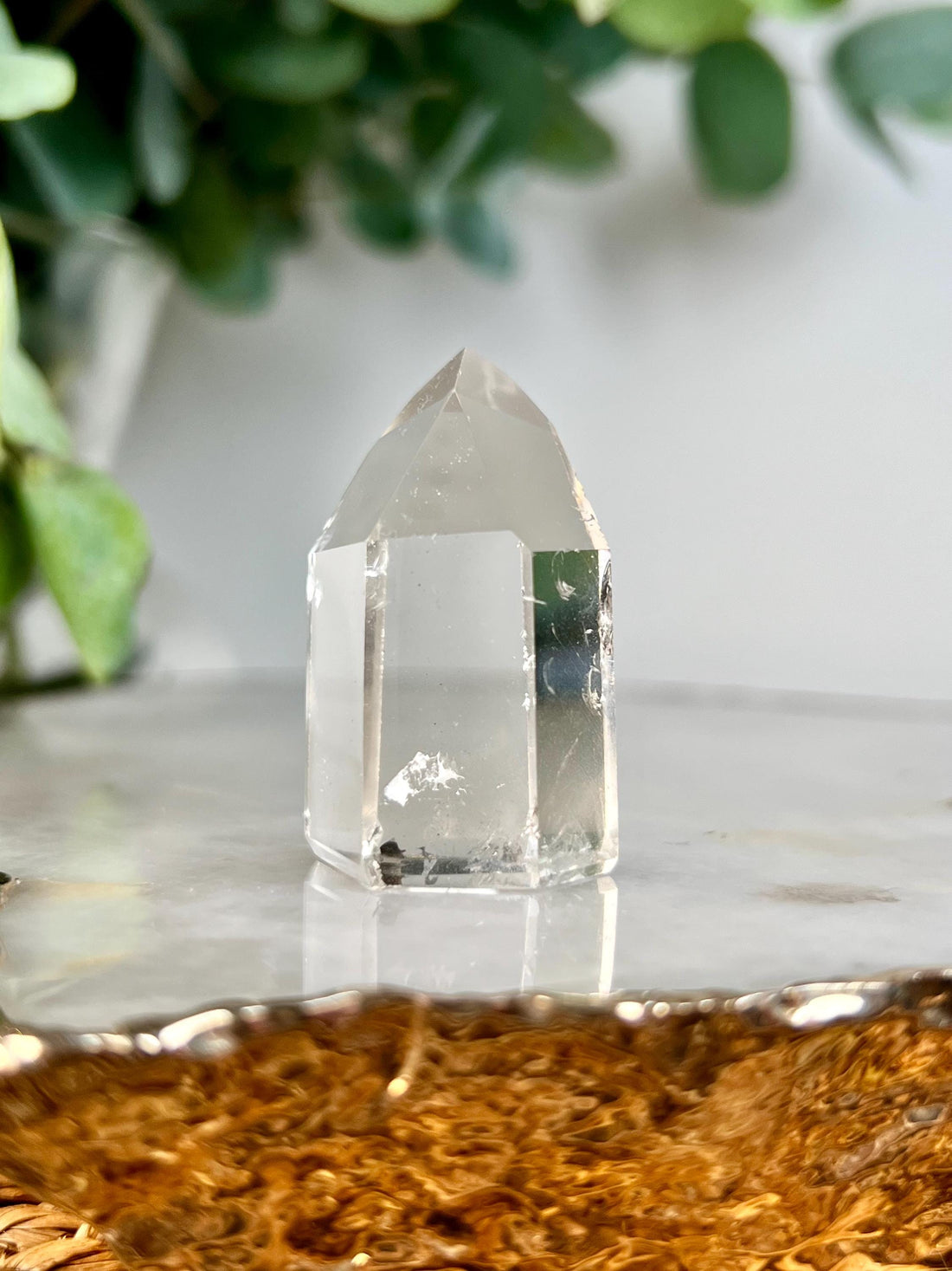 Grade AA+ Clear Quartz Tower with Phatom from Brazil,Ethically Sourced for Flood Relief | Minor Polish Imperfections 11-33g