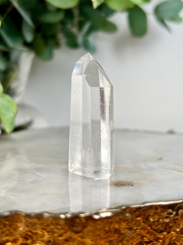Grade AA+ Clear Quartz Tower with Chlorite from Brazil,Ethically Sourced for Flood Relief | Minor Polish Imperfections 15-32g