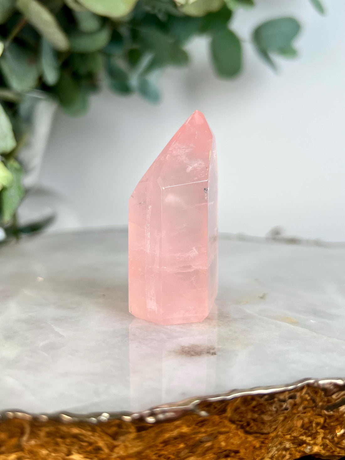 Grade AAA Natural Rose Quartz Tower – Emotional Healing & Self-Love Crystal, from Bahia, Brazil RC16, 68g