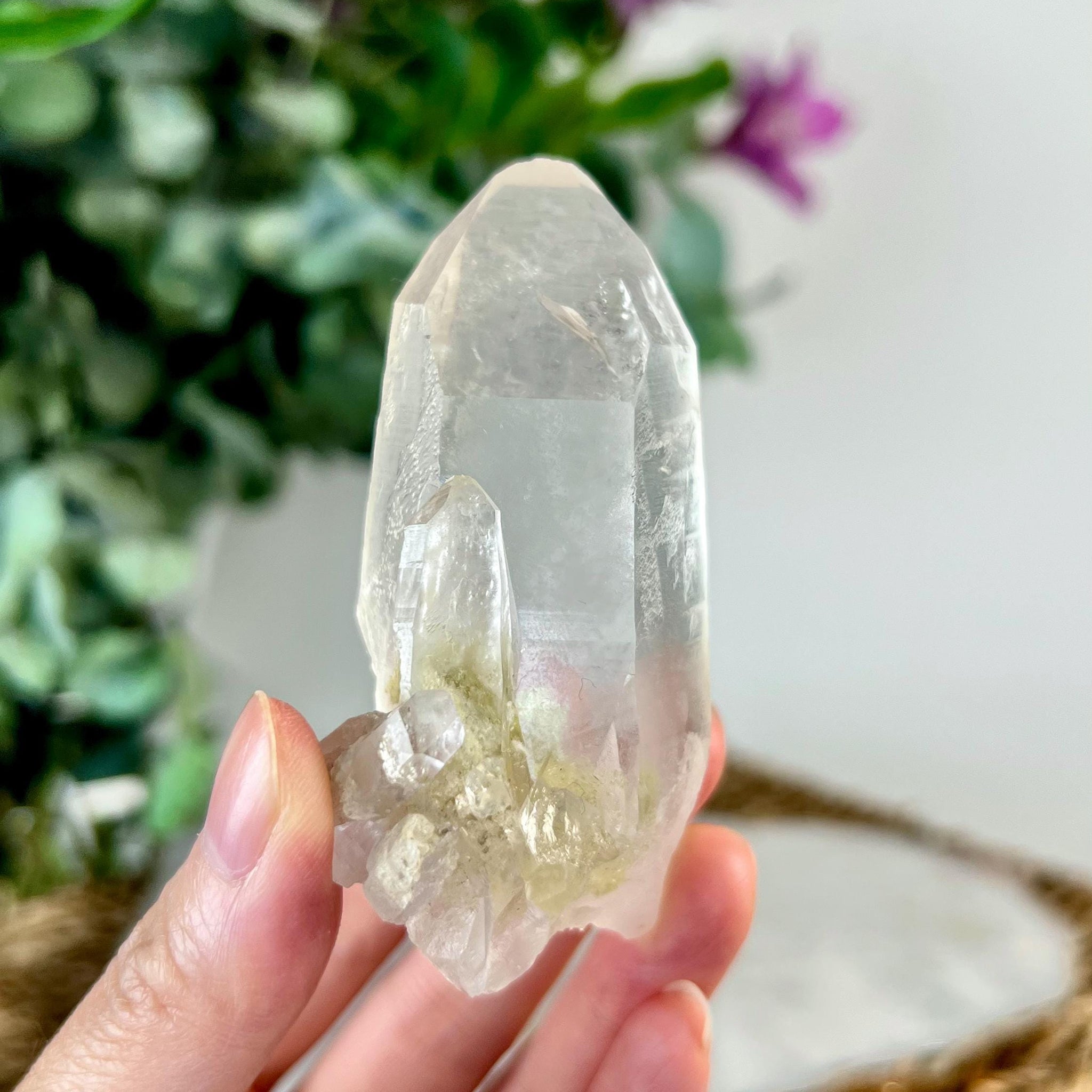 Grade A+ Natural Quartz Cluster with Inclusions from Diamantina, Brazil | Lodolite | QL13, 88g