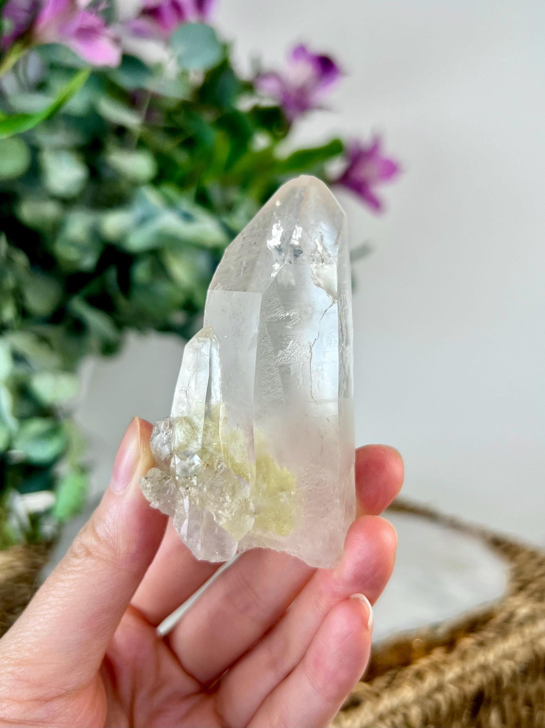 Grade A+ Natural Quartz Cluster with Inclusions from Diamantina, Brazil | Lodolite | QL13, 88g