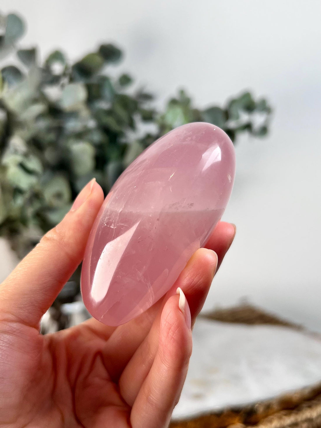 Grade AA Rose Quartz Heart with Rainbow & Starlight | High-Vibe Crystal from Madagascar | Love • Healing • Radiance, RH11, 319g