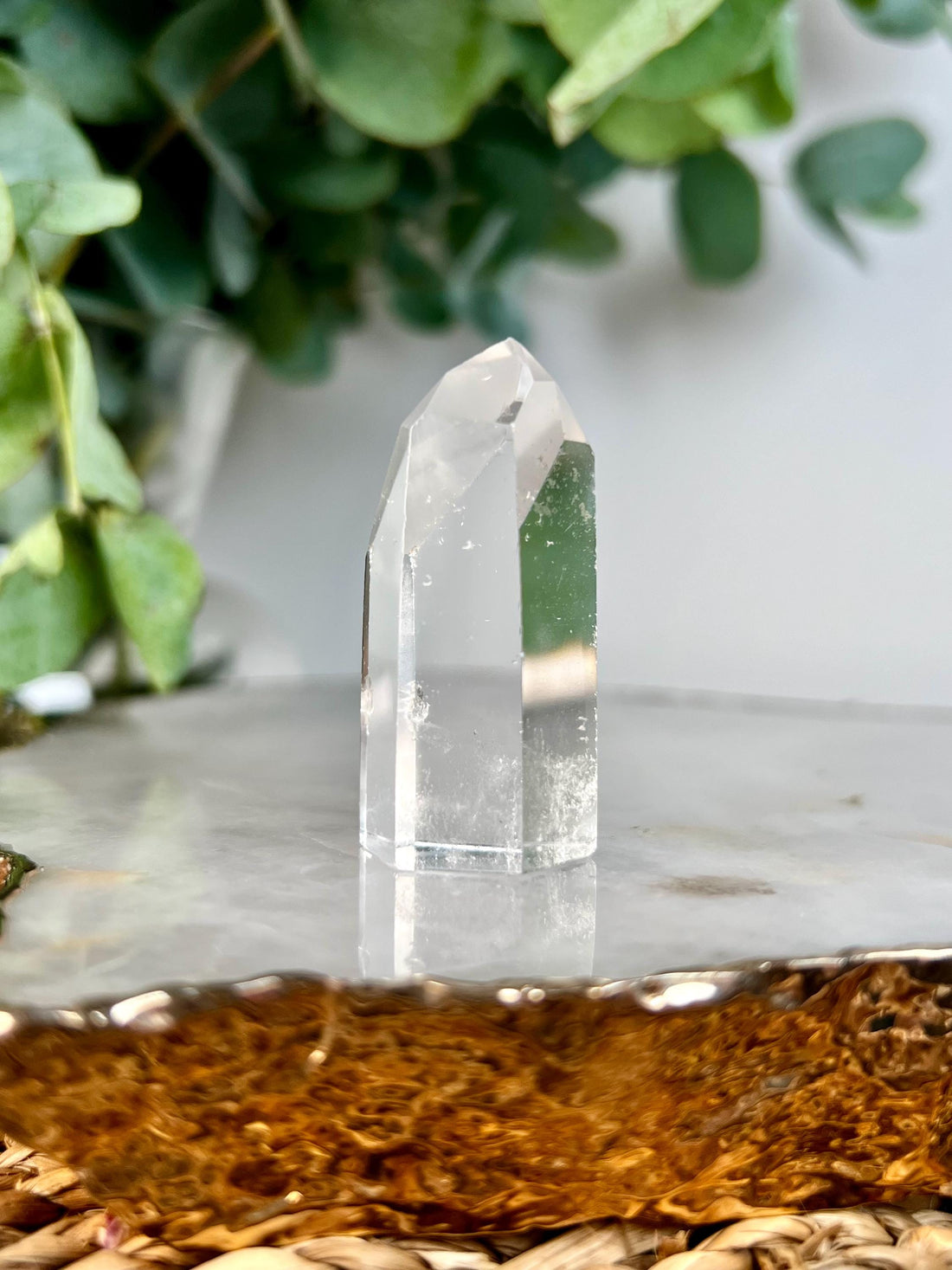 Grade AA+ Clear Quartz Tower with Chlorite from Brazil,Ethically Sourced for Flood Relief | Minor Polish Imperfections 09-32g