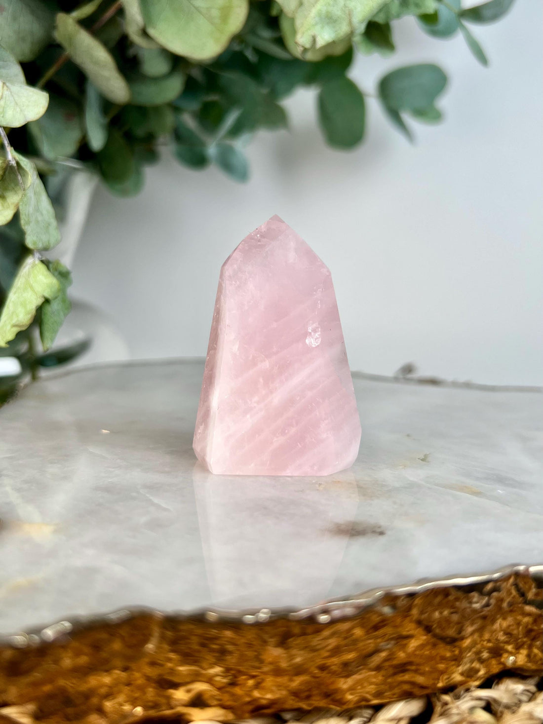 Grade A+ Natural Rose Quartz Tower – Emotional Healing & Self-Love Crystal, from Bahia, Brazil RC14, 66g