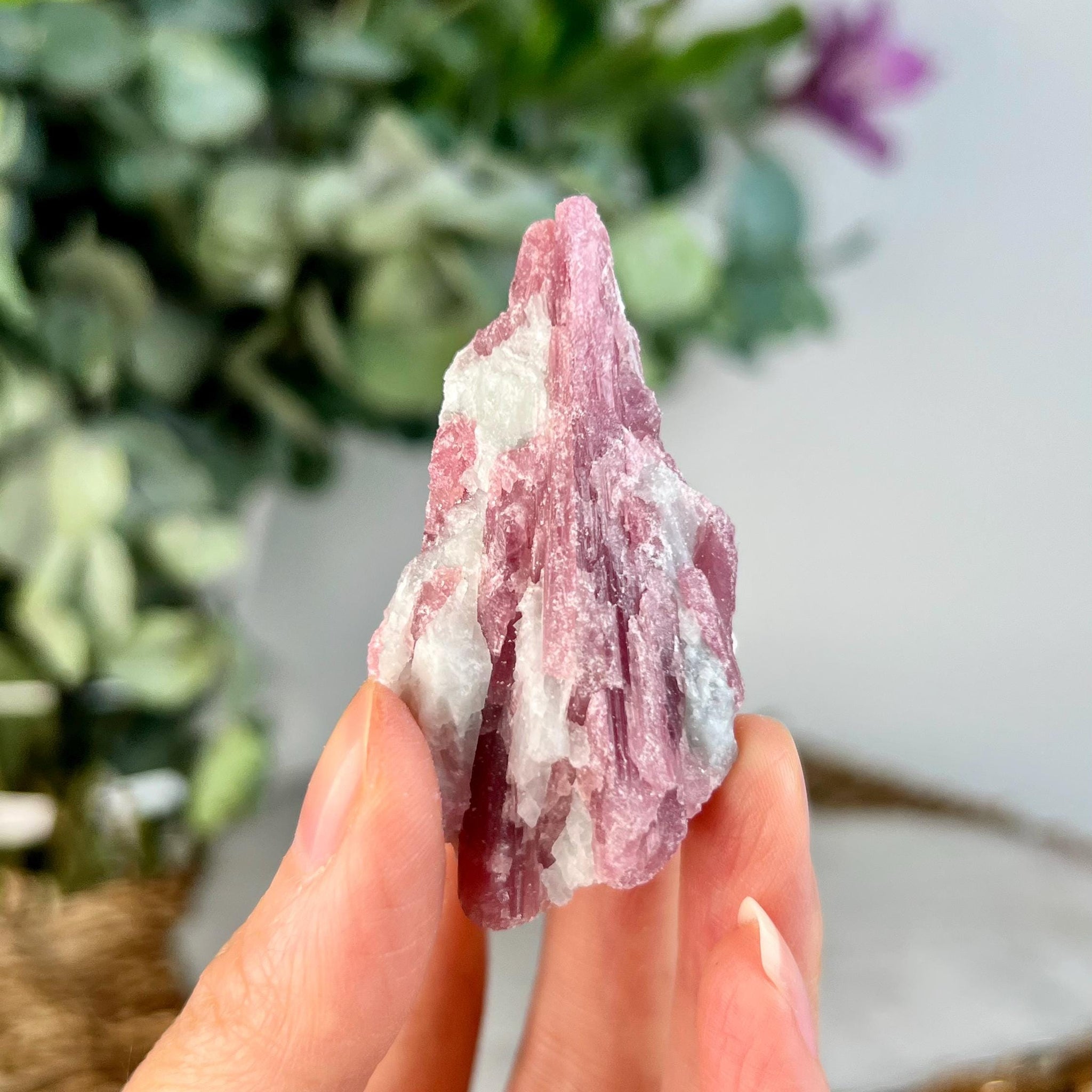 Grade AA Natural Pink Tourmaline on Aquamarine, A Harmonious Blend of Love and Serenity PTC52, 37g