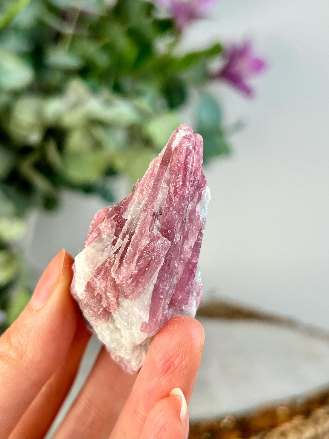Grade AA Natural Pink Tourmaline on Aquamarine, A Harmonious Blend of Love and Serenity PTC52, 37g