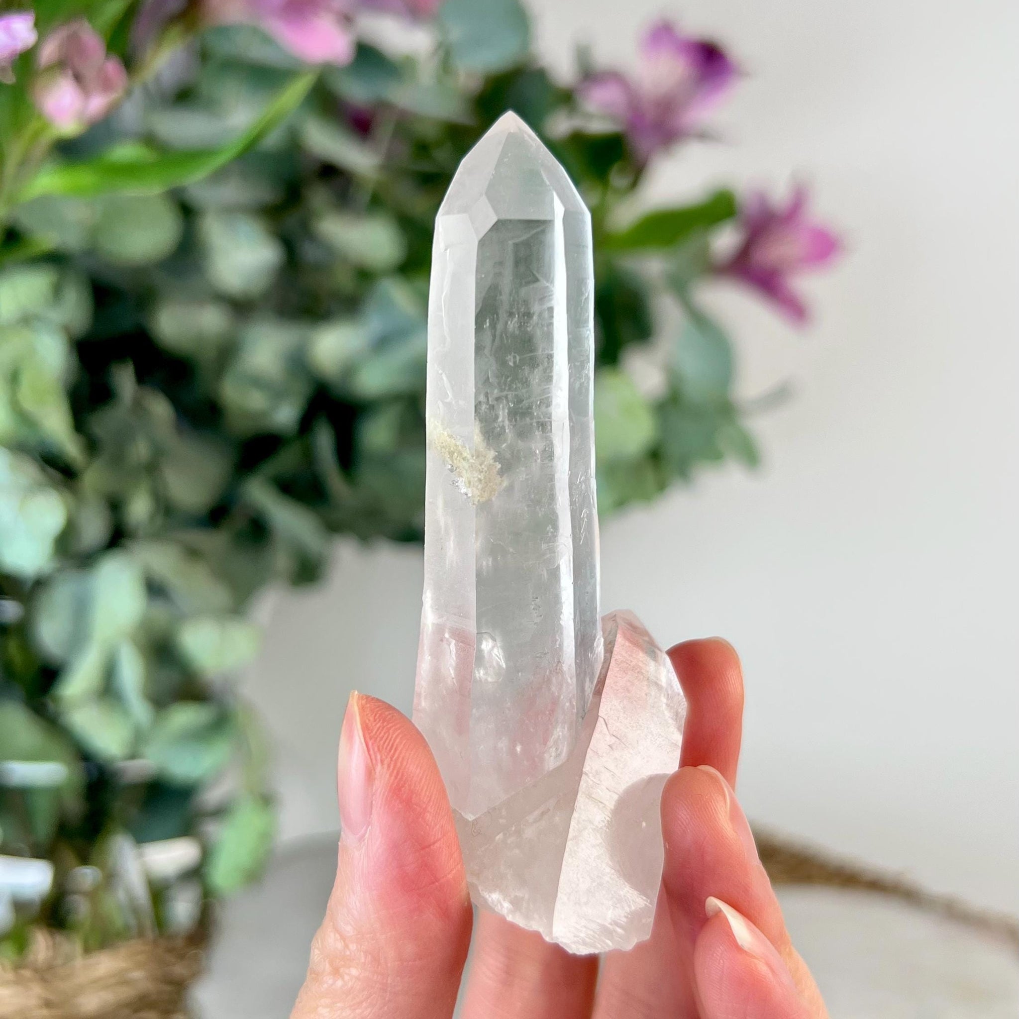 Grade AA Natural Quartz Cluster with Inclusions from Diamantina, Brazil | Lodolite | QL15, 54g
