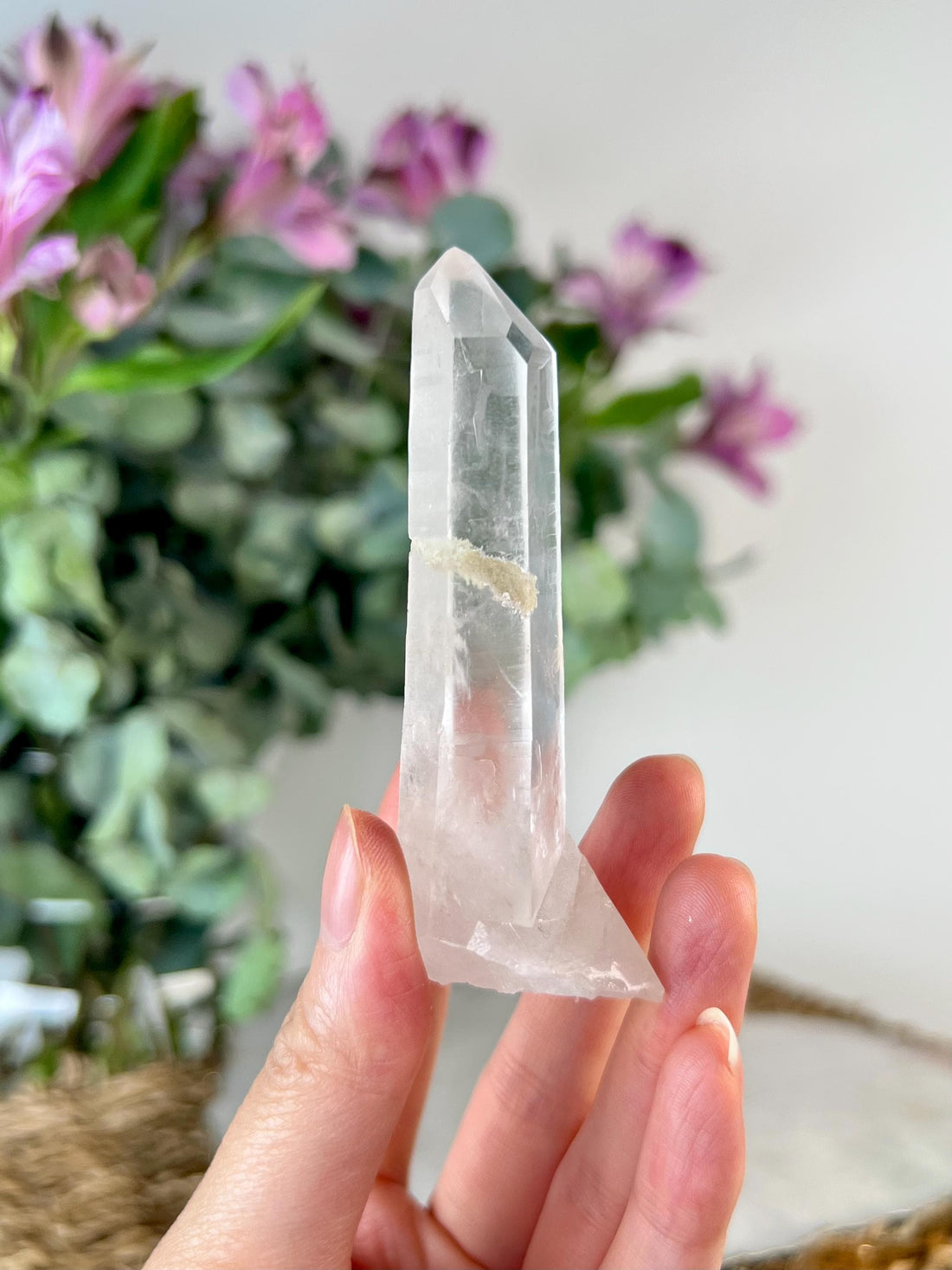 Grade AA Natural Quartz Cluster with Inclusions from Diamantina, Brazil | Lodolite | QL15, 54g